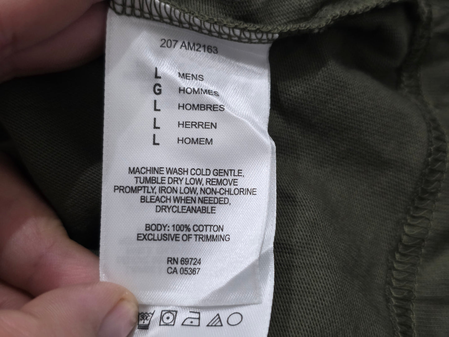 Playera Manga Larga Columbia Grande L Verde