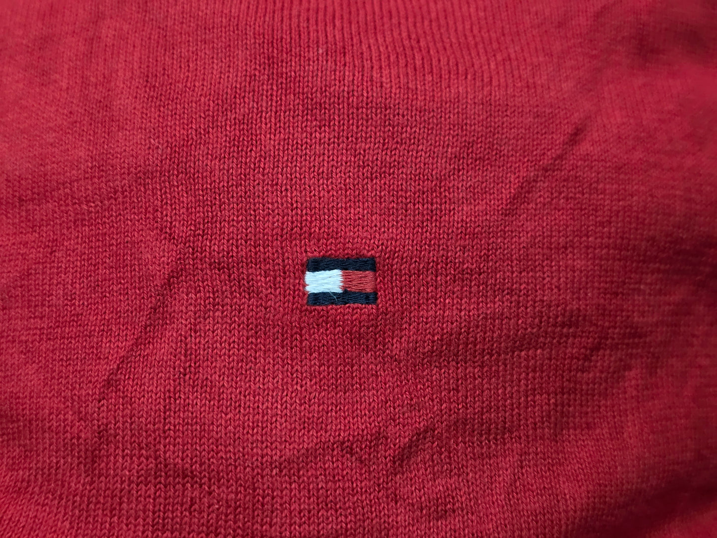 Sueter Tommy Hilfiger Grande L Rojo Cuello Redondo