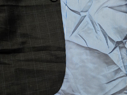 Saco Tommy Hilfiger 44s Gris Oscuro Cuadro Gris Geometeico 44s