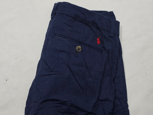 Pantalon Ralph Lauren Adolescente 18 Azul Pony Rojo