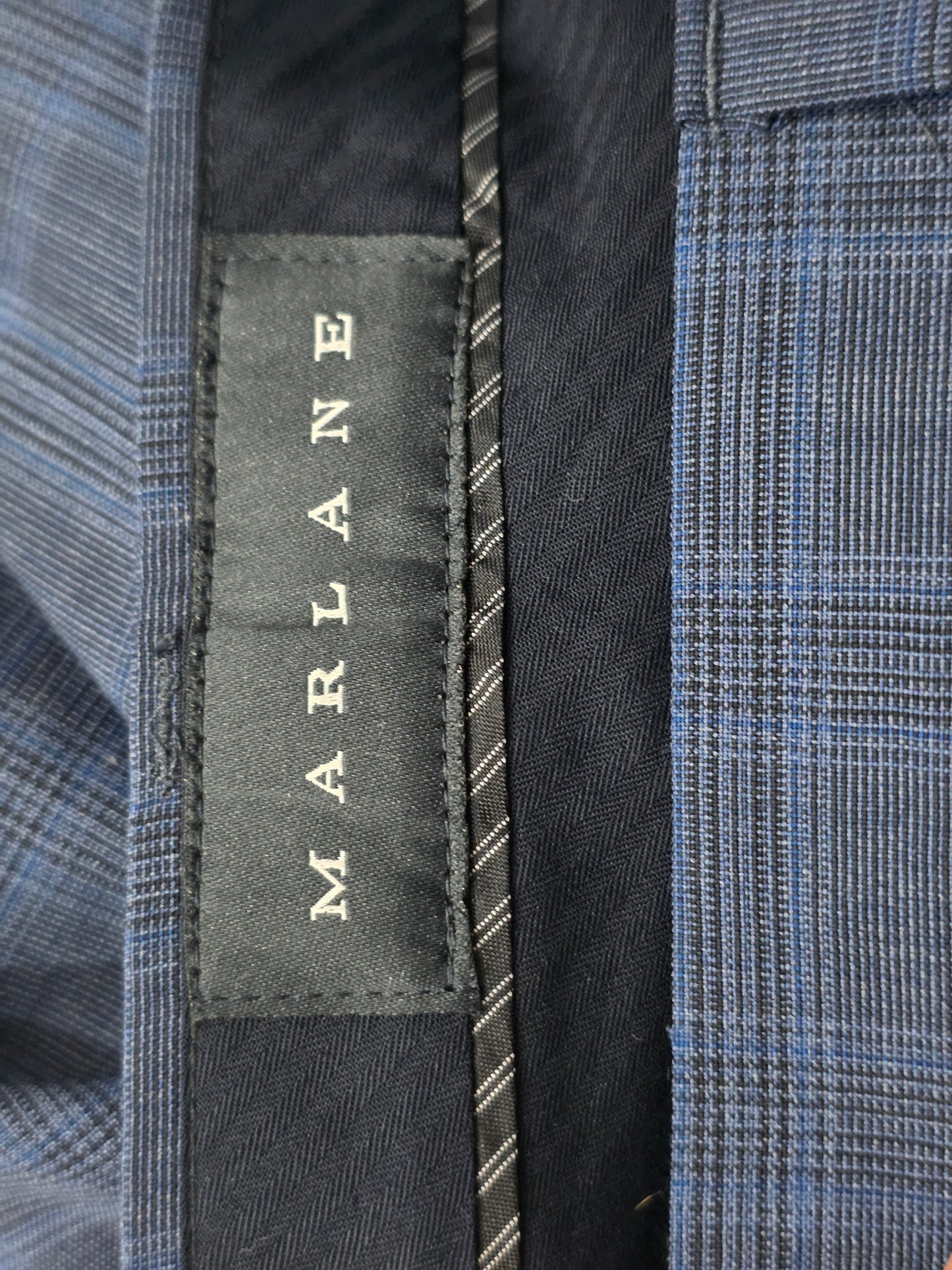 Pantalon Vestir Slimfit Banana Republic 31x30 Azul Cuadro