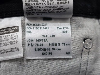 Pantalon Recto Levis 514 31x30 Negro