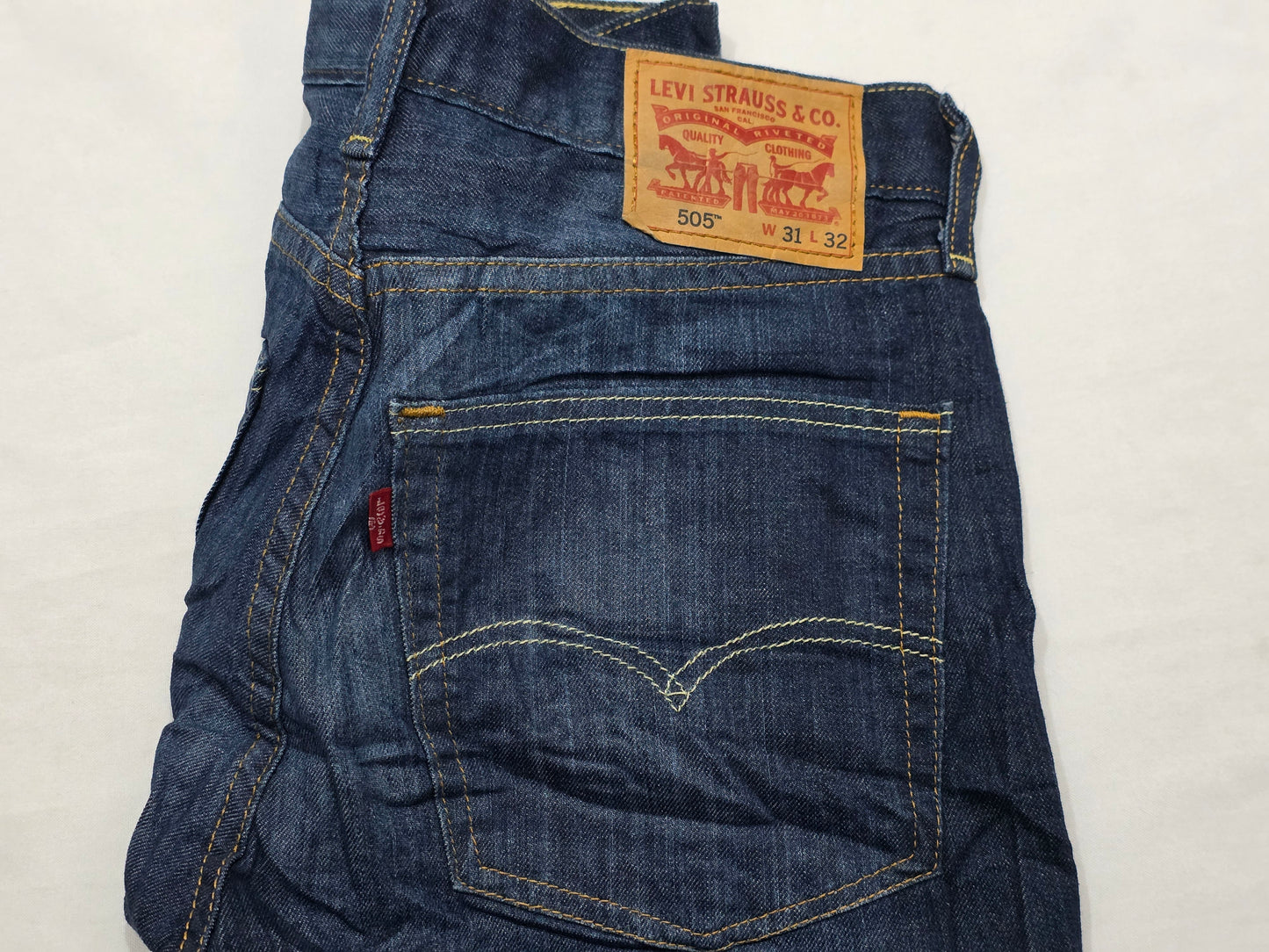 Pantalon Recto Levis 505 31x32 Azul Marino