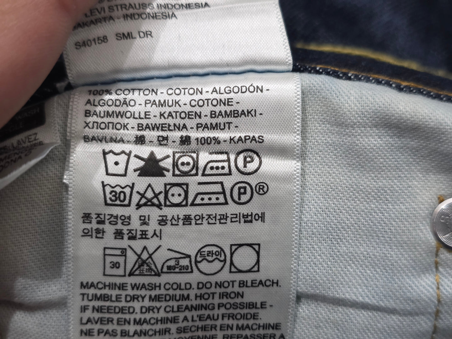 Pantalon Recto Levis 505 31x32 Azul Marino