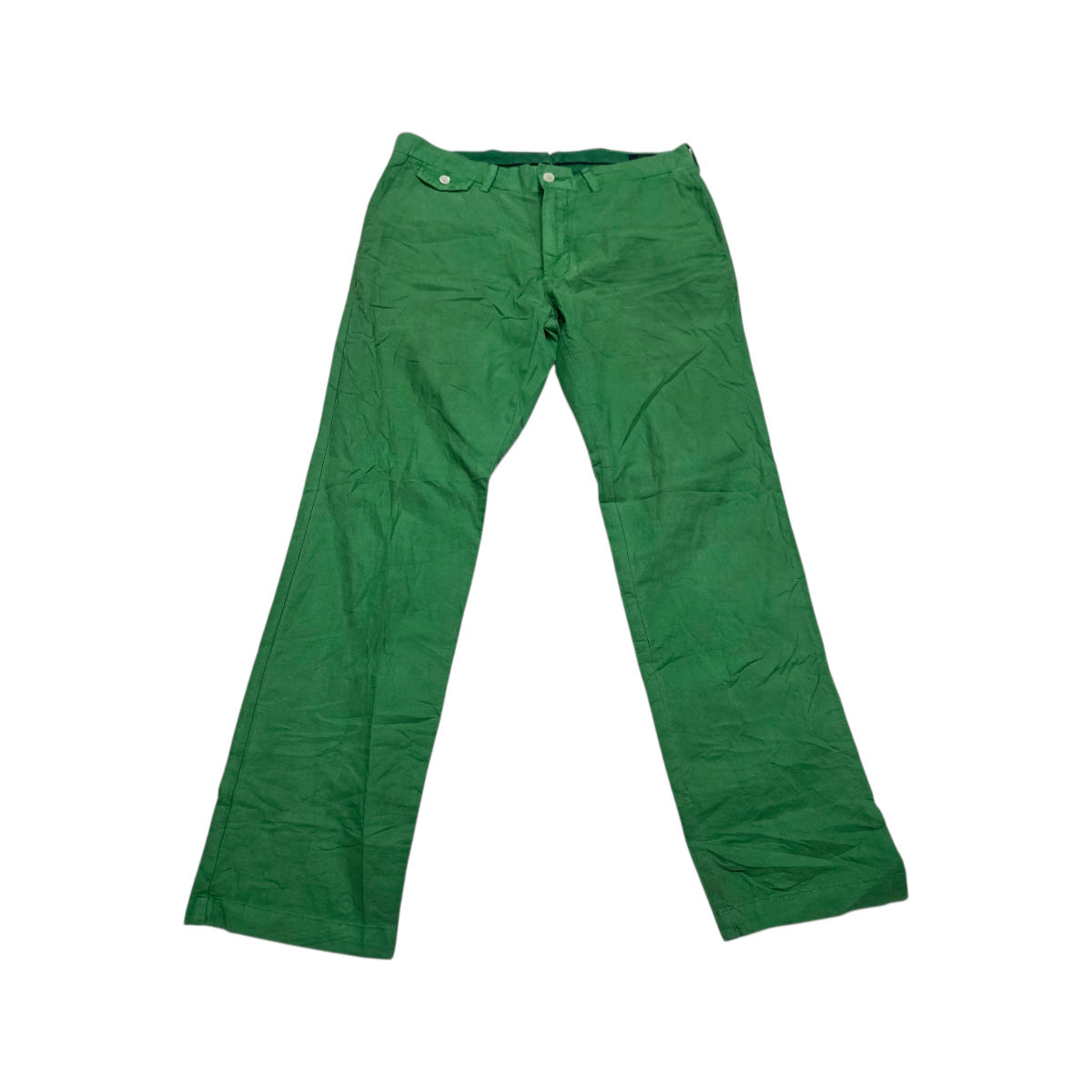 Pantalon Recto Ralph Lauren 32x30 Verde Deslavado