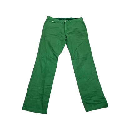 Pantalon Recto Ralph Lauren 32x30 Verde Deslavado