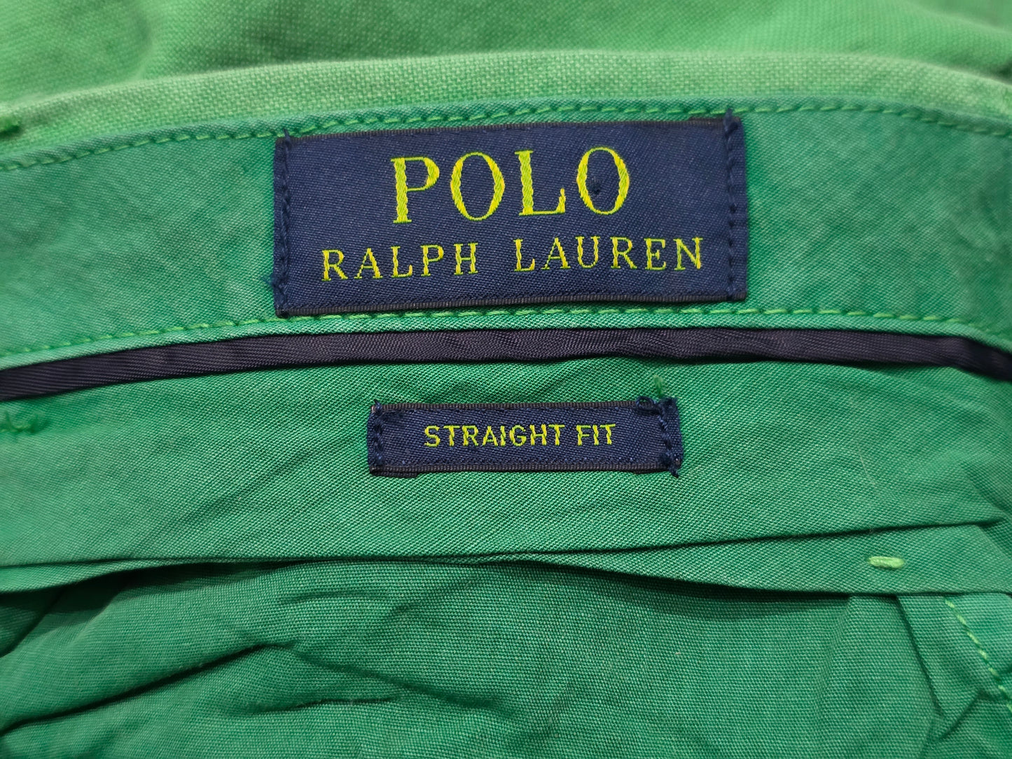 Pantalon Recto Ralph Lauren 32x30 Verde Deslavado