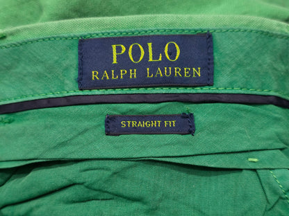 Pantalon Recto Ralph Lauren 32x30 Verde Deslavado