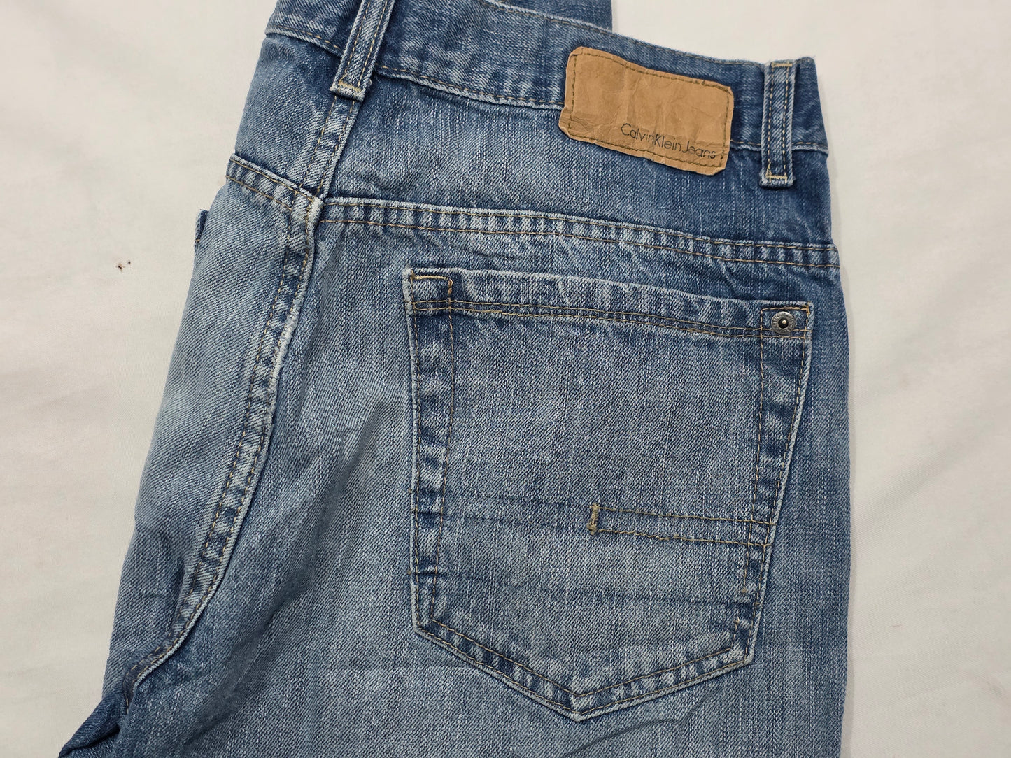 Pantalon Bootcut Calvin Klein Talla 32 Azul Deslavado