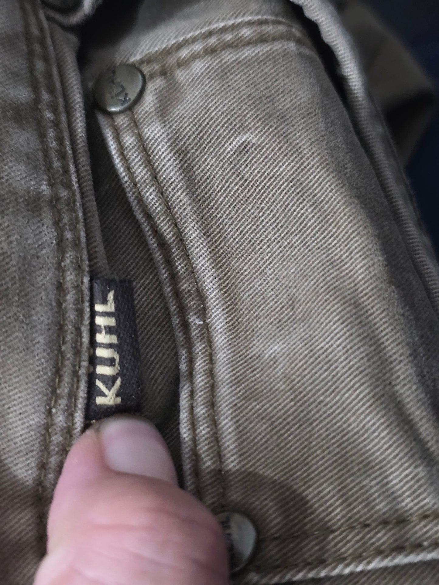 Pantalon Kuhl 33x34 Verde Deslavado