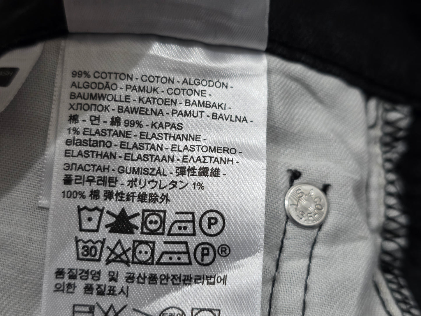 Pantalon Recto Levis 513 33x30 Negro