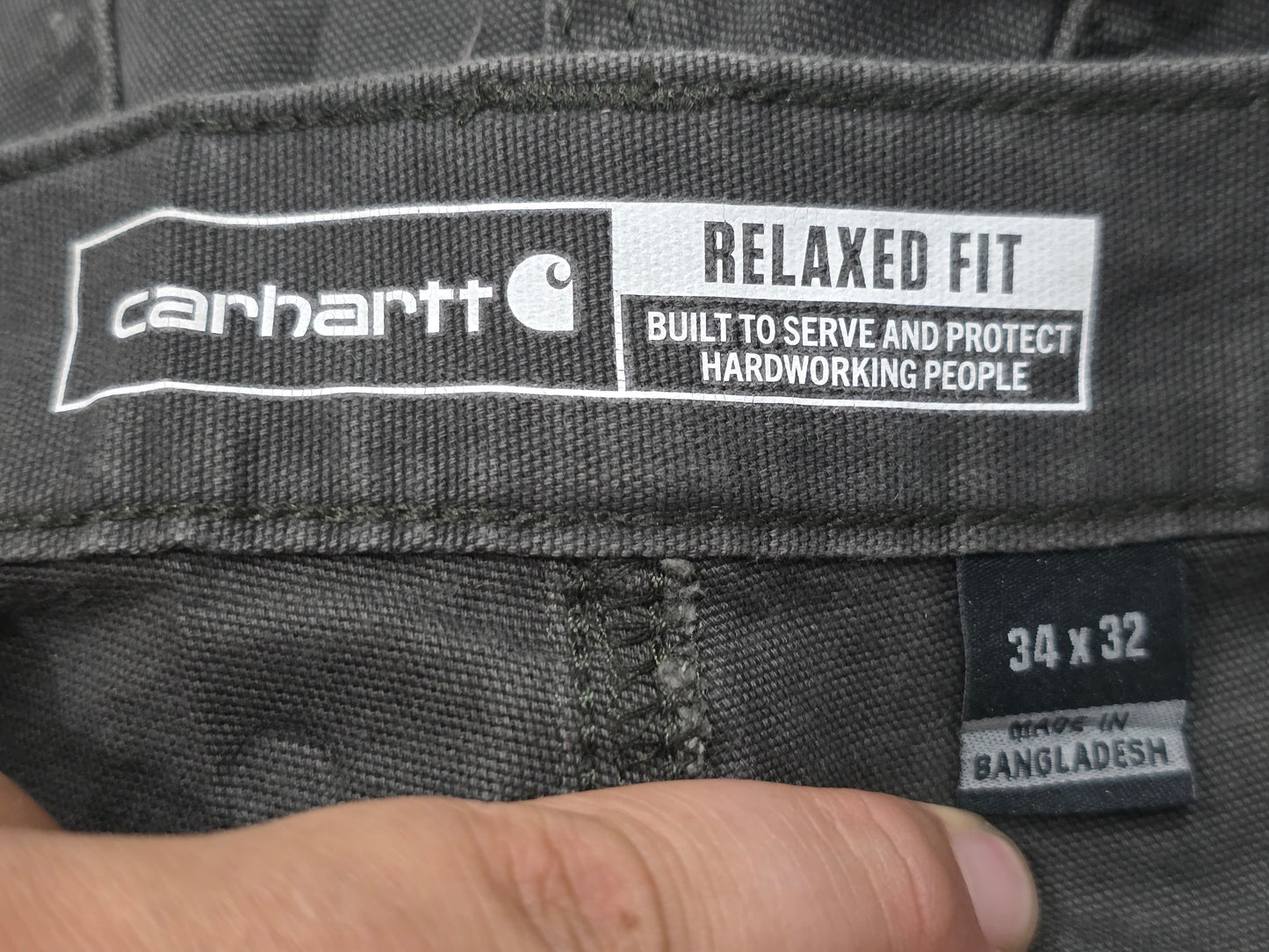 Pantalon Relaxed Fit Carhartt 34x32 Gris