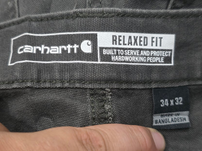 Pantalon Relaxed Fit Carhartt 34x32 Gris