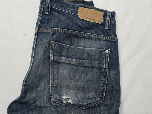 Pantalon Rocker Recto Calvin Klein Talla 34 Azul