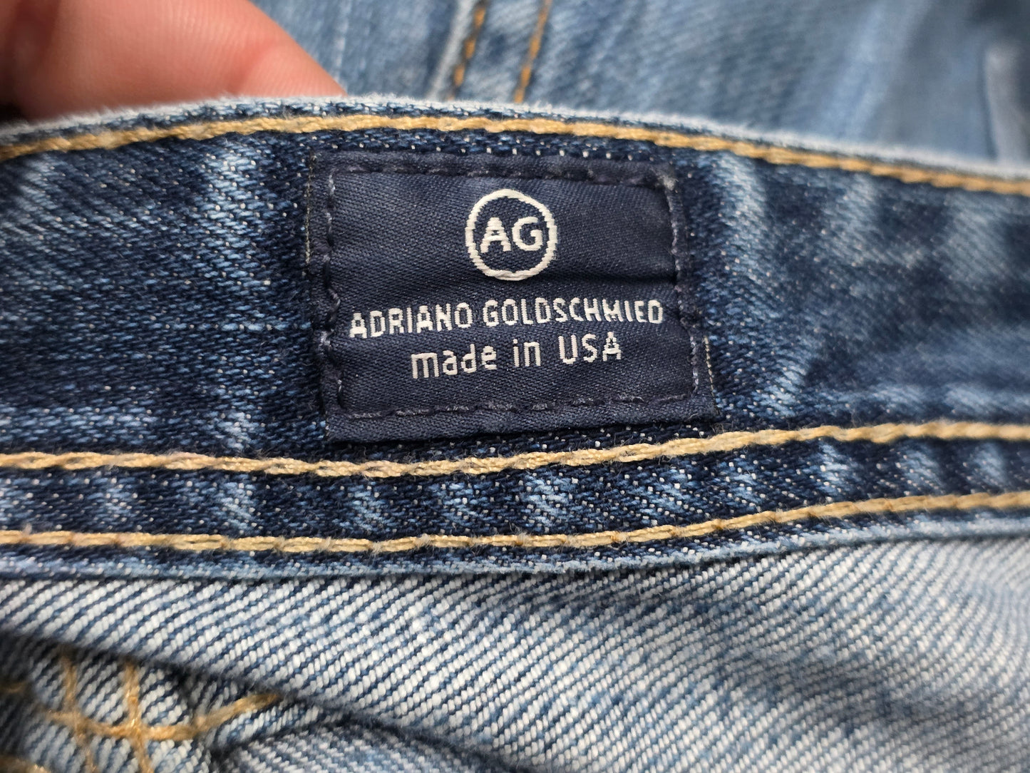 Pantalon Recto Adriano Goldschmied 34x34 Azul