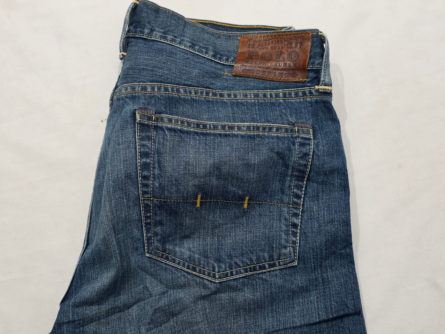 Pantalon Recto Ralph Lauren 34x30 Azul