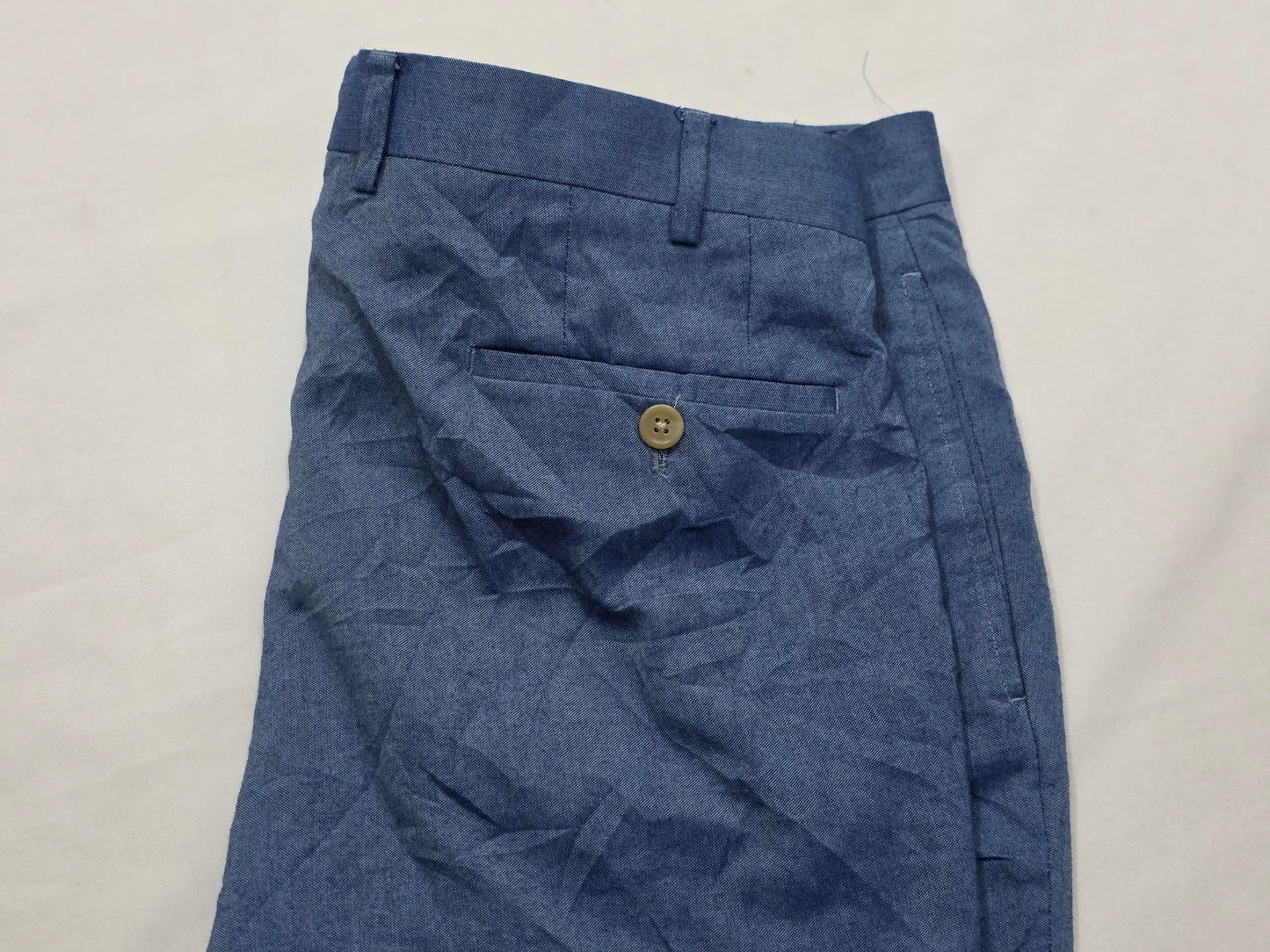 Pantalon Vestir Ralph Lauren 36x32 Azul Claro
