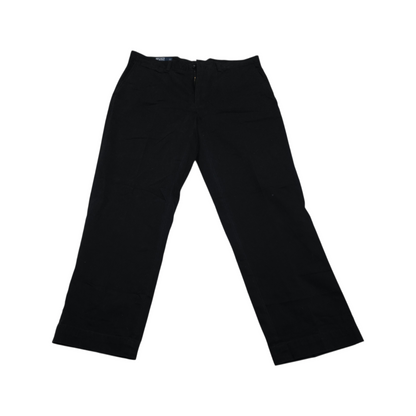 Pantalon Recto Ralph Lauren 38x30 Negro Pony Verde