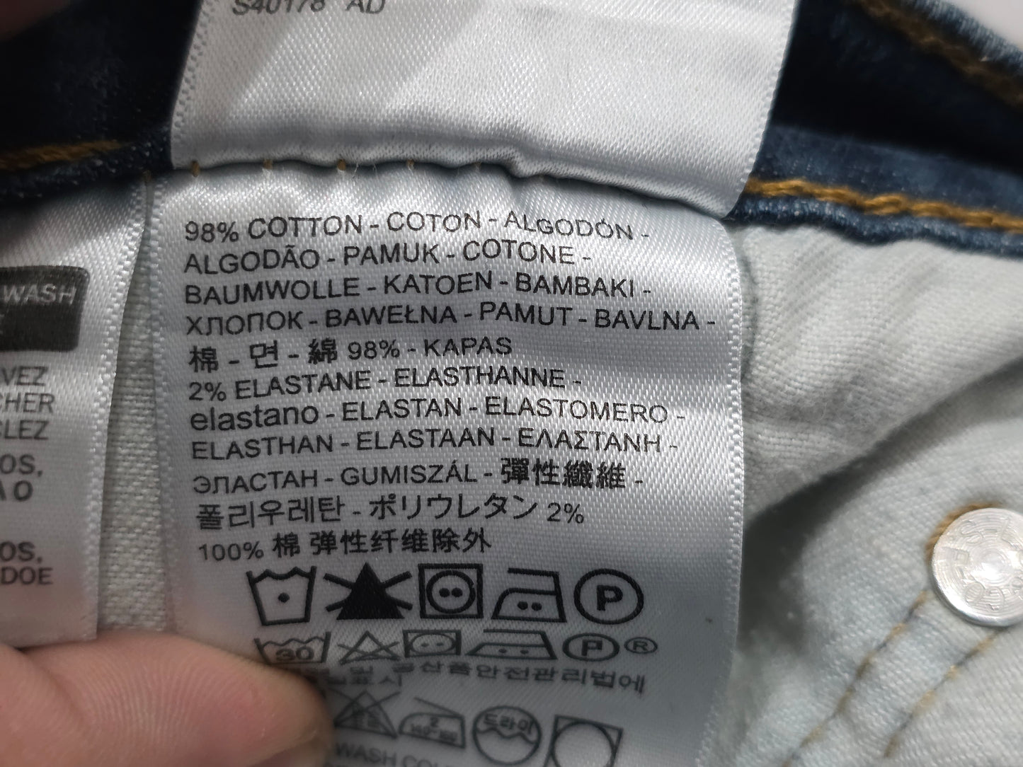 Pantalon Recto Levis 541 40x30 Azul