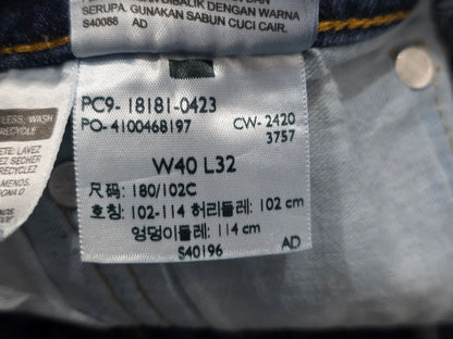 Pantalon Recto Levis 541 40x32 Azul