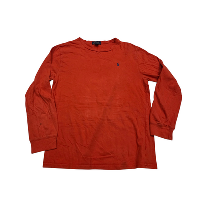 Playera Manga Larga Ralph Laurenadolescent Xl 18-20 Naranja