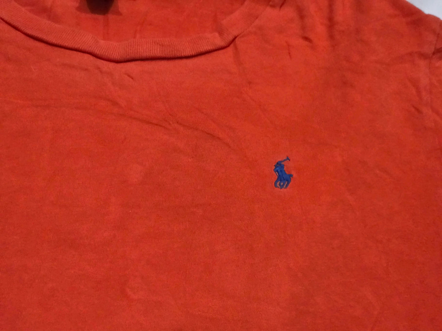 Playera Manga Larga Ralph Laurenadolescent Xl 18-20 Naranja