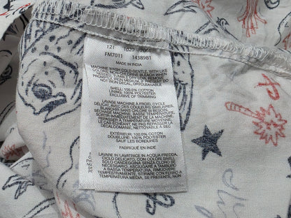 Camisa Manga Corta Columbia Mediana M Blanco Figuras