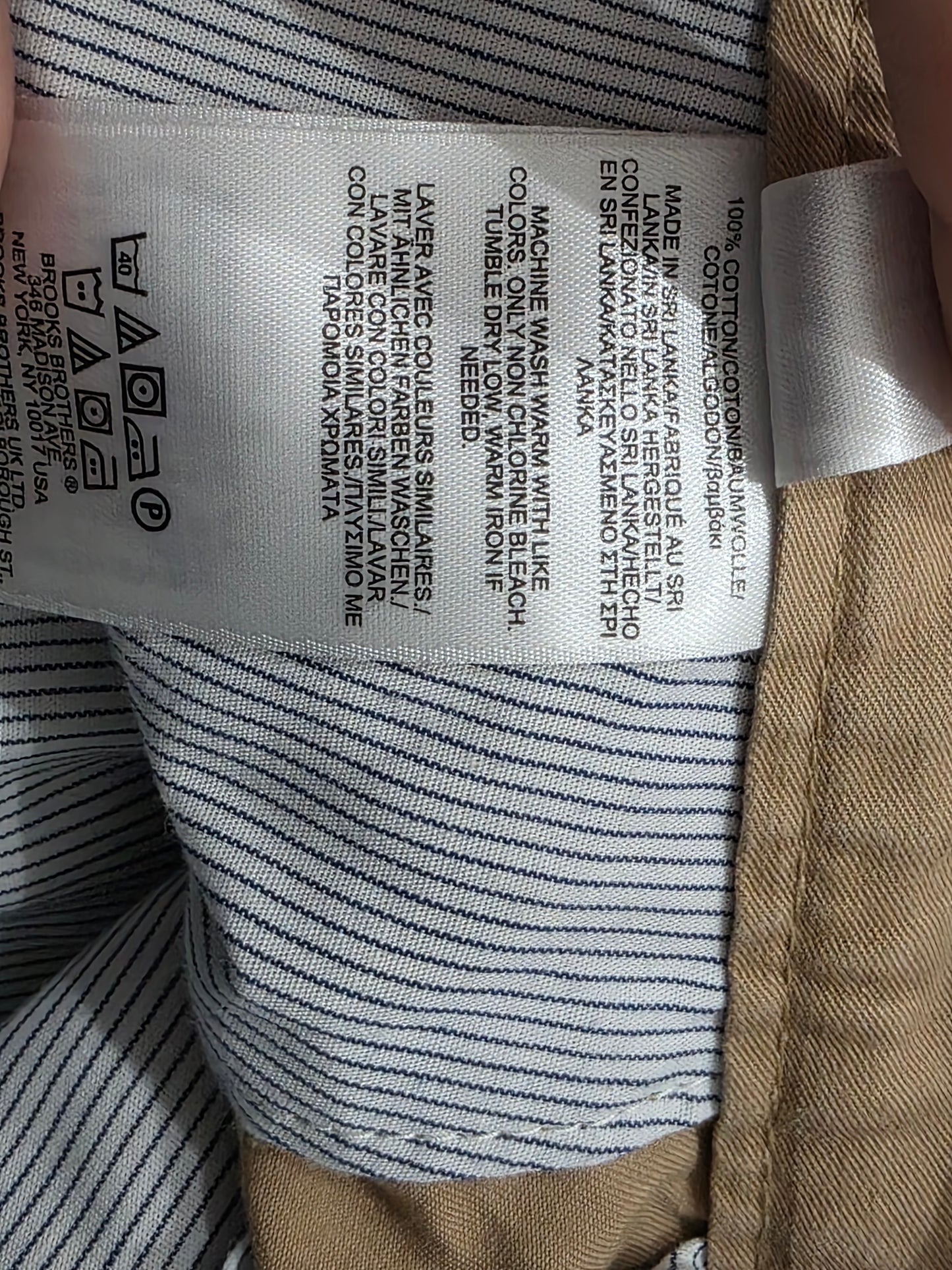 Bermuda Brooks Brothers Talla 32 Cafe