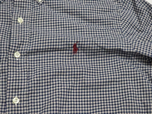 Camisa Ralph Lauren Mediana M Cuadro Azul Classic Fit