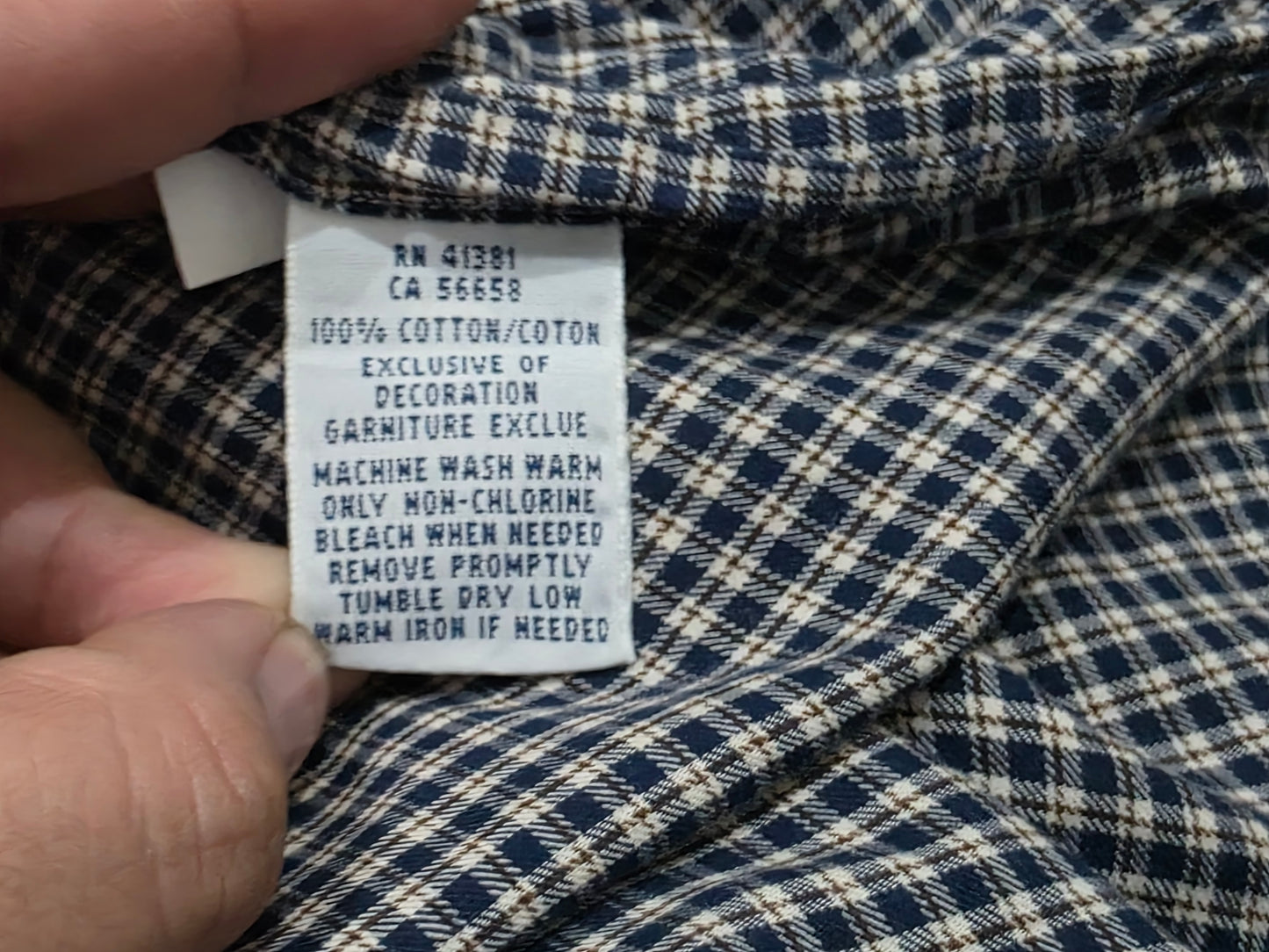 Camisa Ralph Lauren Mediana M Cuadro Azul Classic Fit