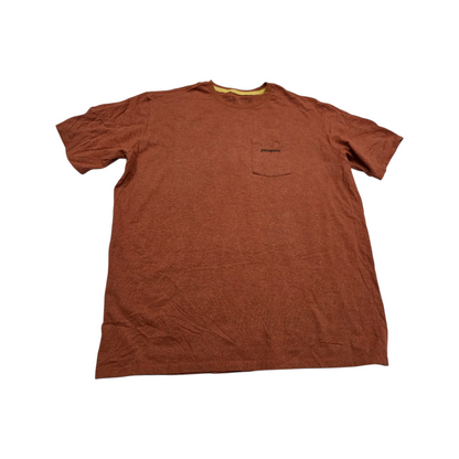 Playera Patagonia Grande L Naranja Oscuro