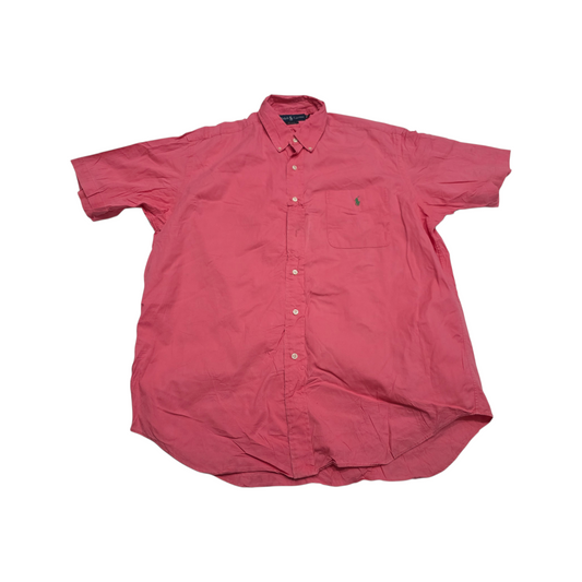 Camisa Ralph Lauren Grande L Naranja Pony Verde Blake Amplia