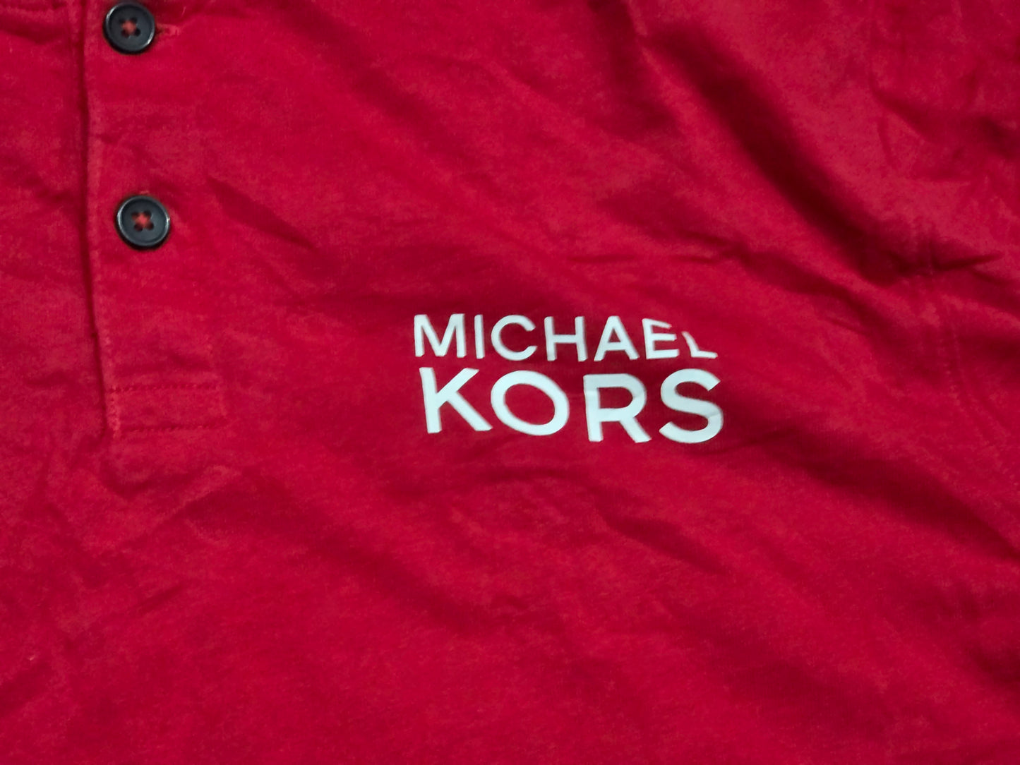 Playera Manga Larga Michael Kors Grande L Rojo