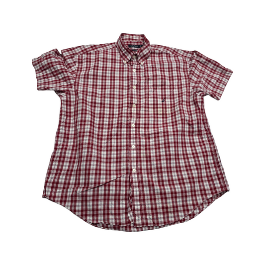 Camisa Nautica Xgrande Xl Cuadro Rojo