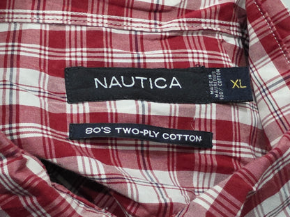 Camisa Nautica Xgrande Xl Cuadro Rojo