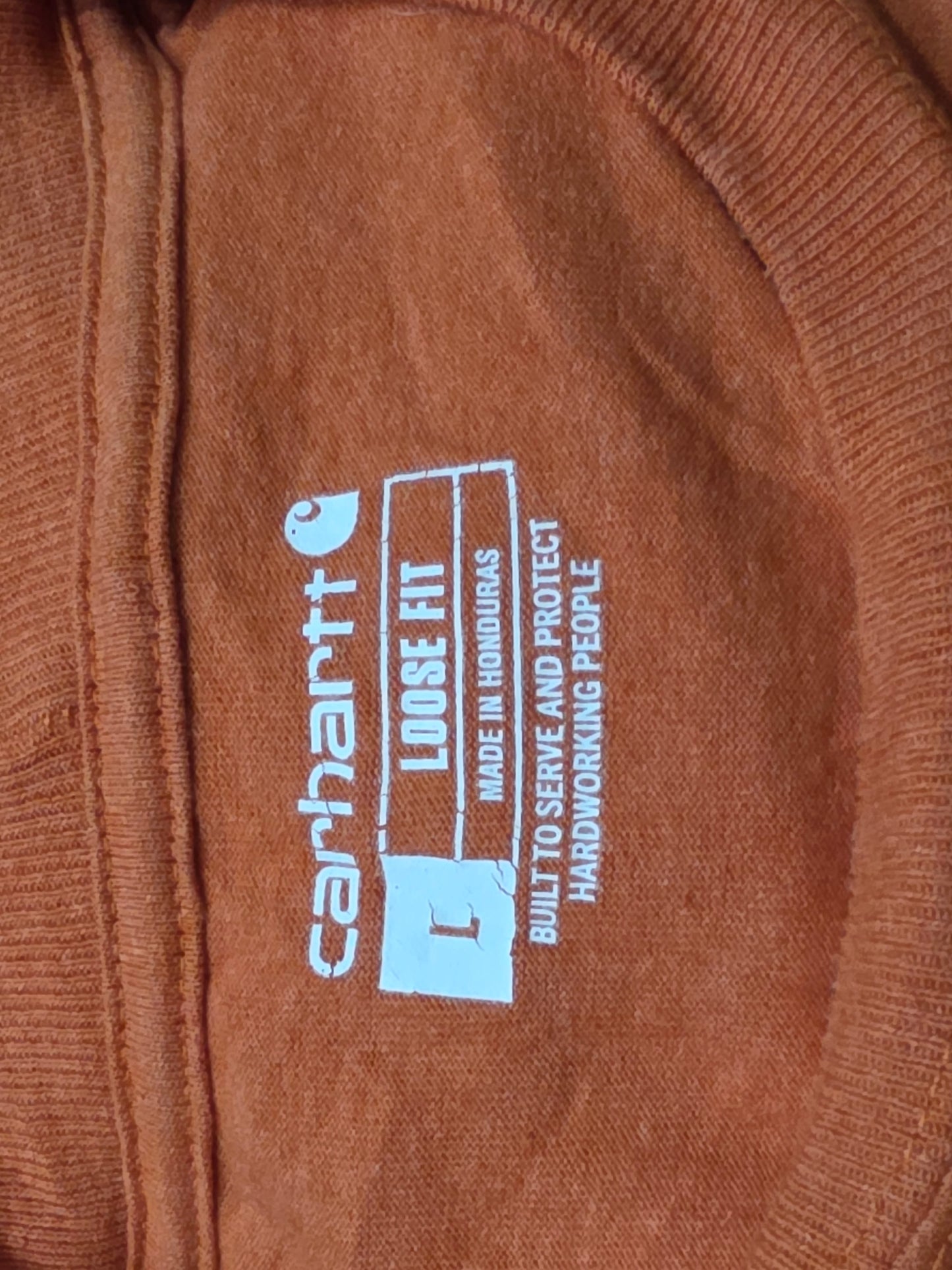 Playera Manga Larga Carhartt Grande L Naranja