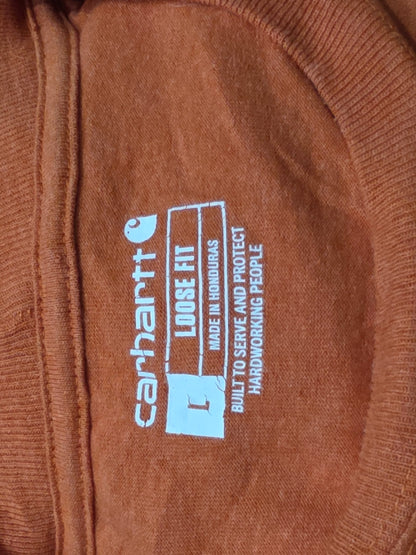 Playera Manga Larga Carhartt Grande L Naranja