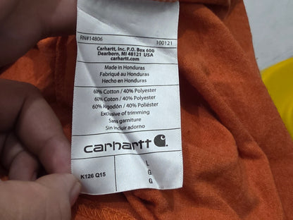 Playera Manga Larga Carhartt Grande L Naranja