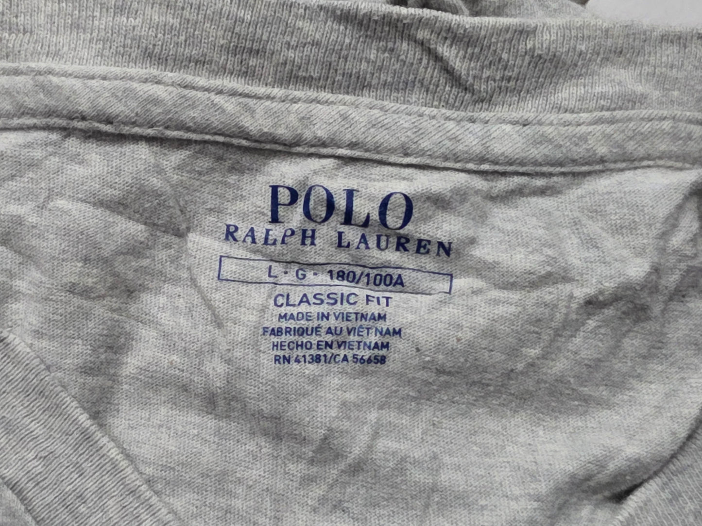 Playera Classic Fit Ralph Lauren Grande L Gris