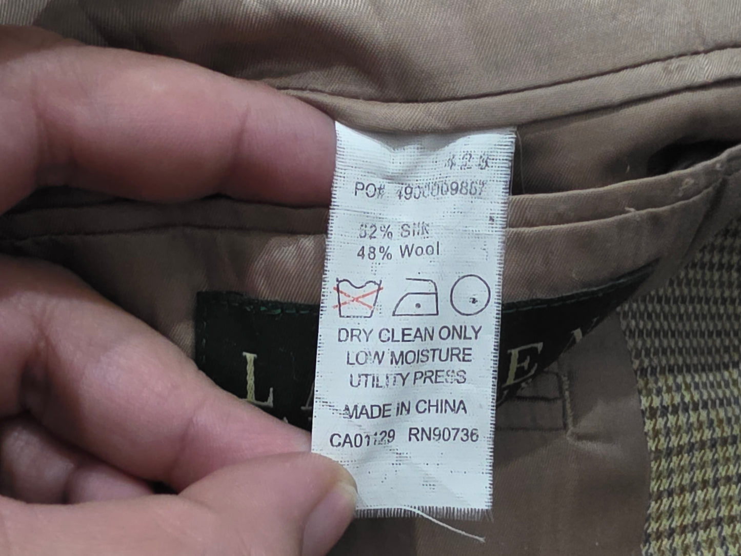 Saco Ralph Lauren 42 S Cafe Marrón 42s