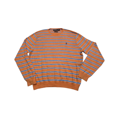 Sueter Ralph Lauren Grande L Naranja Linea Azul