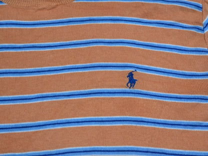 Sueter Ralph Lauren Grande L Naranja Linea Azul