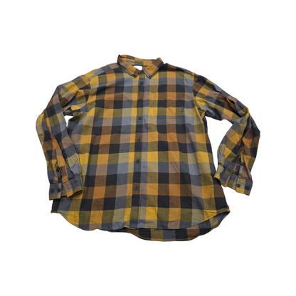 Camisa Columbia Xgrande Xl Cuadro Amarillo