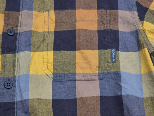 Camisa Columbia Xgrande Xl Cuadro Amarillo