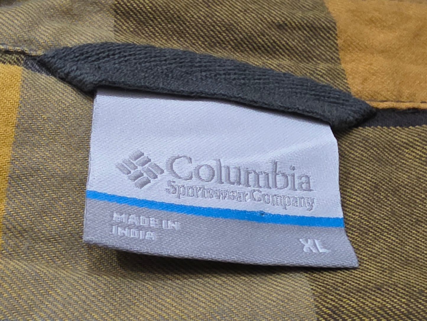 Camisa Columbia Xgrande Xl Cuadro Amarillo