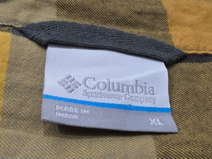 Camisa Columbia Xgrande Xl Cuadro Amarillo