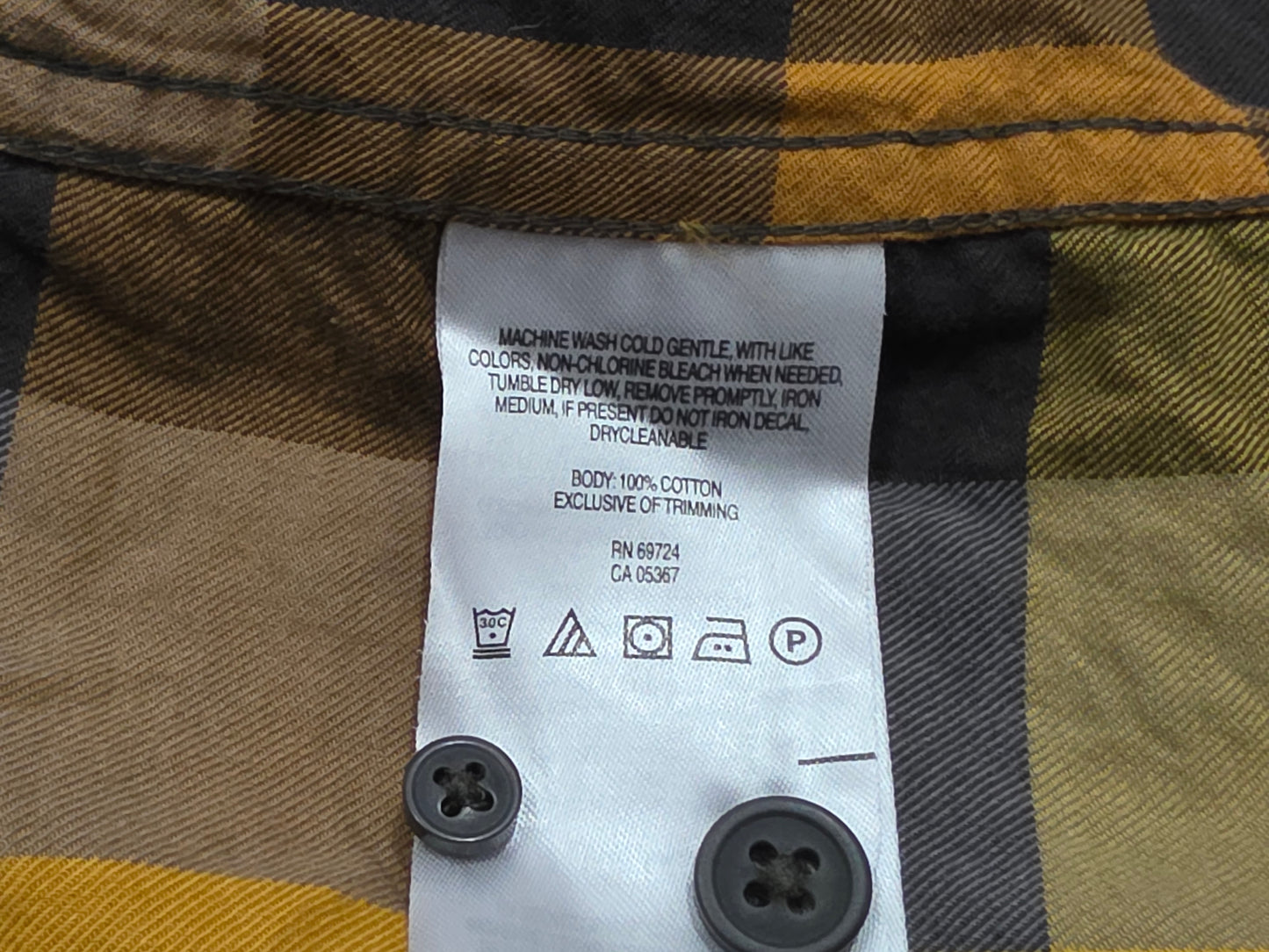 Camisa Columbia Xgrande Xl Cuadro Amarillo