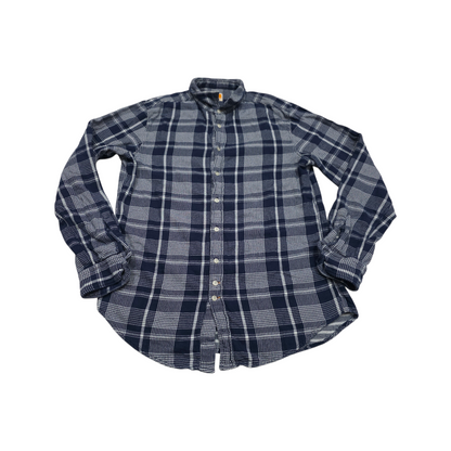 Camisa Franela Boss Xgrande Xl Cuadro Azul