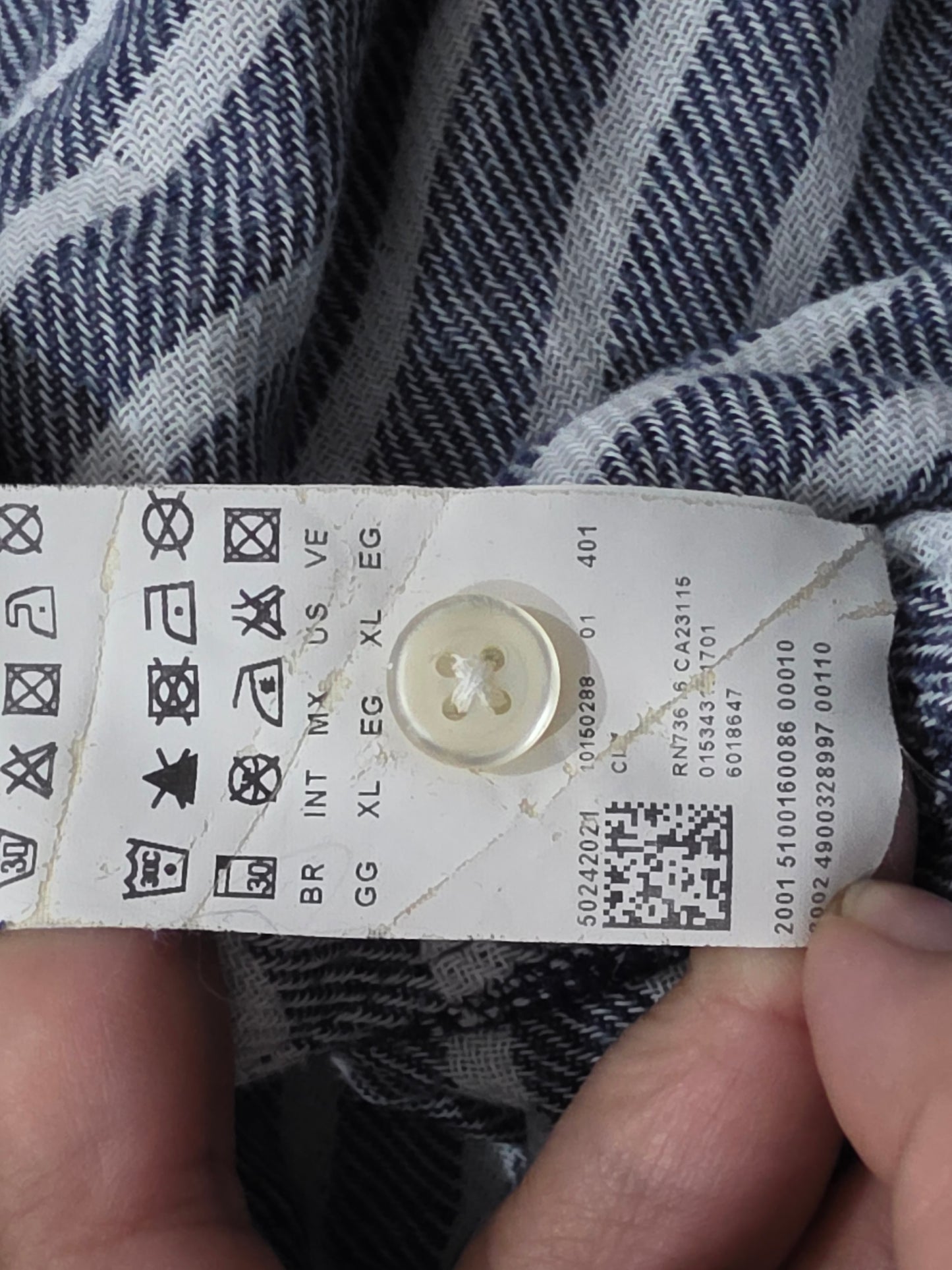 Camisa Franela Boss Xgrande Xl Cuadro Azul