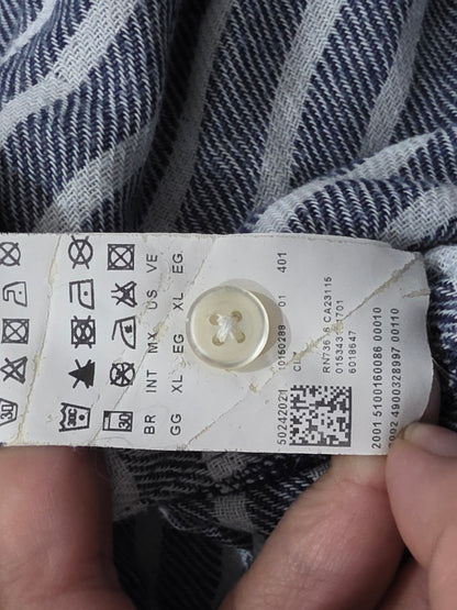 Camisa Franela Boss Xgrande Xl Cuadro Azul